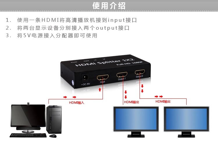 HDMI分配器1进2出与HDMI切换器1分2 搞懂区别再选购，一文全解析