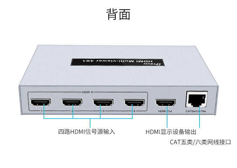 DTECH帝特DT-7056B HDMI分屏器评测 高效搬砖的秘密武器